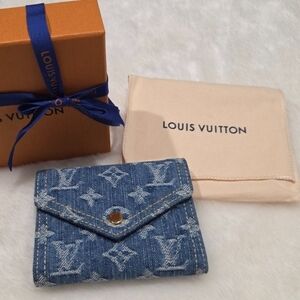 Louis Vuitton Blue Denim Victorine Wallet